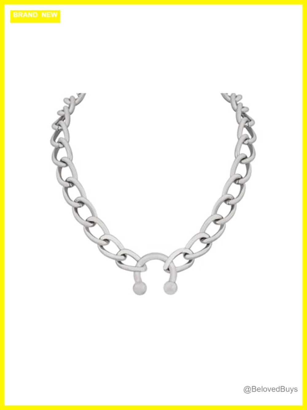 Chunky Chain Choker Necklace Zinc Alloy Stainless Steel Punk Grunge Emo Y2K